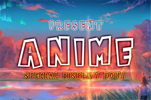 Anime Typeface: A Cute Display Font for Handmade Labels and Shop Branding