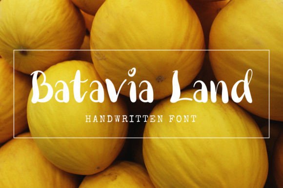 Batavia Land: The Authentic Display Font for Handmade Creators