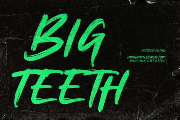 Bigteeth: The Modern Handwritten Display Font for Scroll-Stopping Campaigns