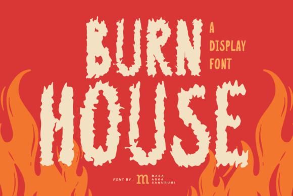 Burn House: A Spooky Display Typeface for Web Design