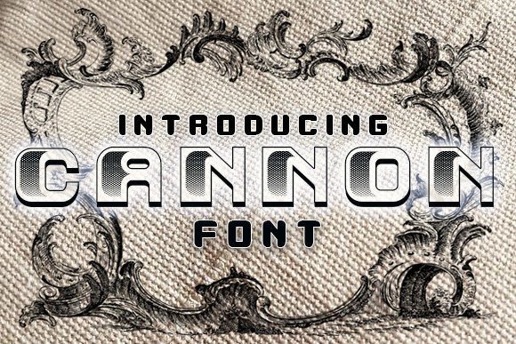 Cannon: The Retro 3D Typeface for Bold Brand Identity