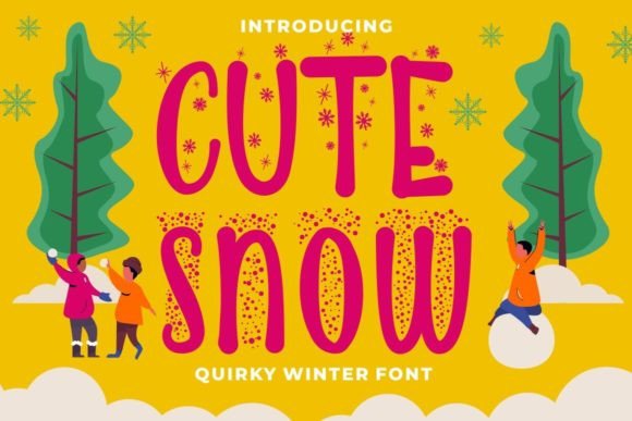 Cute Snow: The Quirky Display Font for Scroll-Stopping Winter Campaigns