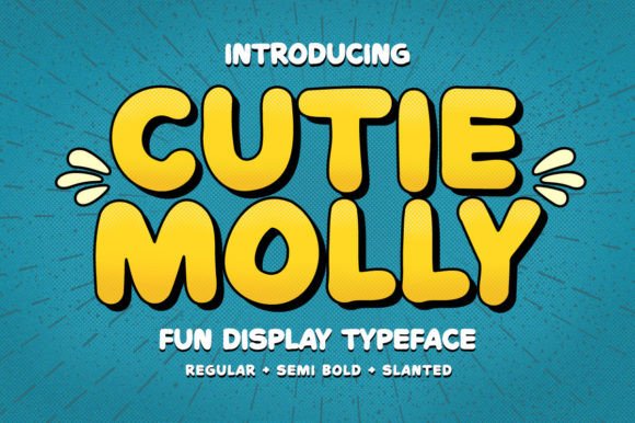 Cutie Molly: A Playful Display Font for Memorable Branding
