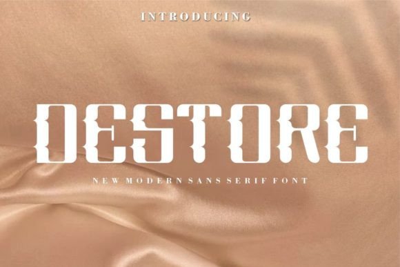 Destore: A Bold Display Typeface for Modern Web Design