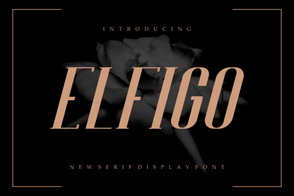 Elfigo: A Modern Display Font for Editorial Design