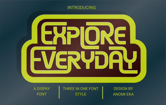 Explore Everyday: The Dynamic Typeface for Bold Craft Projects