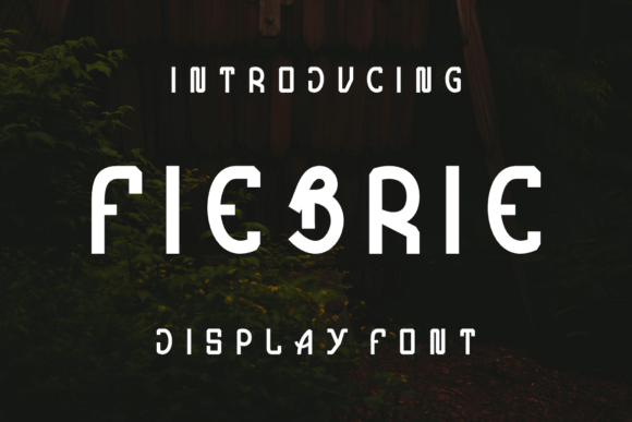 Fiebrie: A Bold Display Typeface for Standout Brand Identity