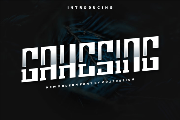 Gahesing: The Modern Display Font for Editorial Design