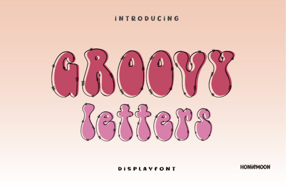 Groovy Letters: A Bold Display Typeface for Vibrant Web Design