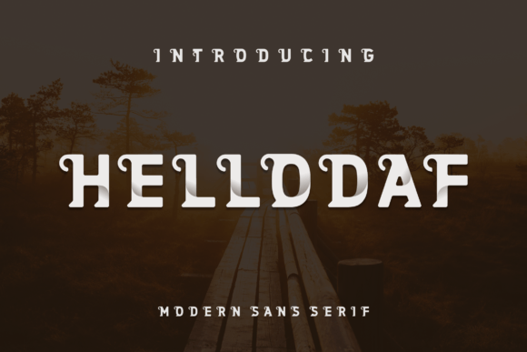 Hellodaf: A Modern Display Typeface for Bold Digital Brands