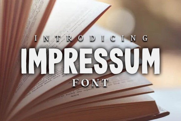Impressum: The Display Font That Elevates Your Brand Identity