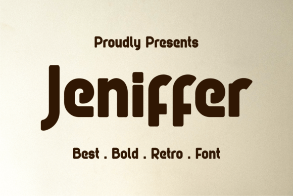 Jeniffer: A Bold Retro Display Font for Authentic Brand Identity
