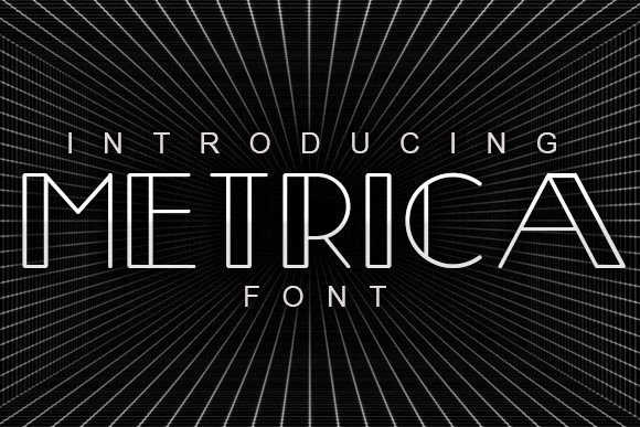 Metrica: The Retro Display Font That Elevates Small Business Branding