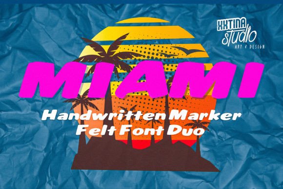Miami: A Display Marker-Felt Font for Bold Branding