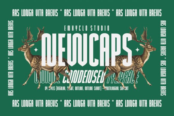 Newcaps: The Creative Display Font for Polished Brand Identity