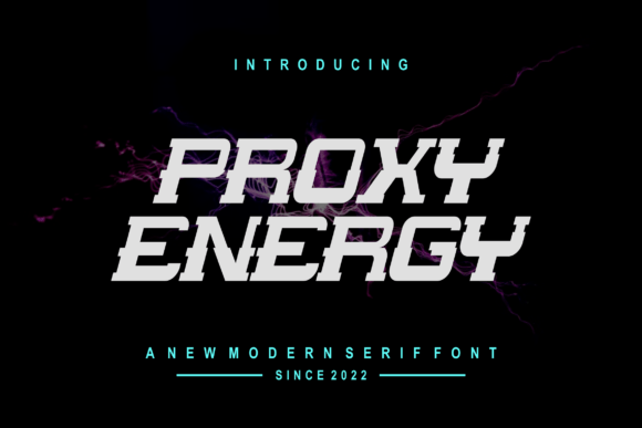 Proxyenergy: The Bold Display Font for Modern Editorial Design