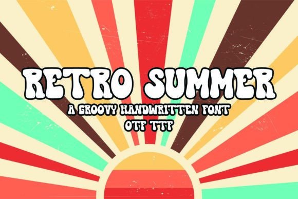 Retro Summer: The Perfect Display Typeface for Handmade Shop Branding