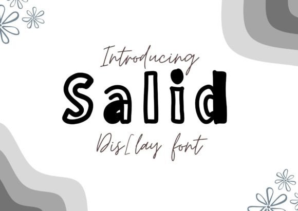 Salid: A Display Typeface for Modern Editorial Design