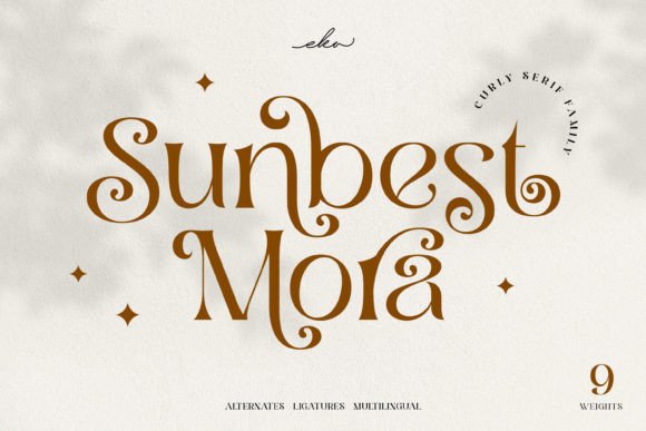 Sunbest Mora: The Perfect Display Font for Handmade Brands