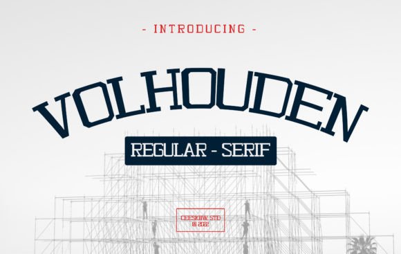 Volhouden: The Friendly Display Typeface for Handmade Branding